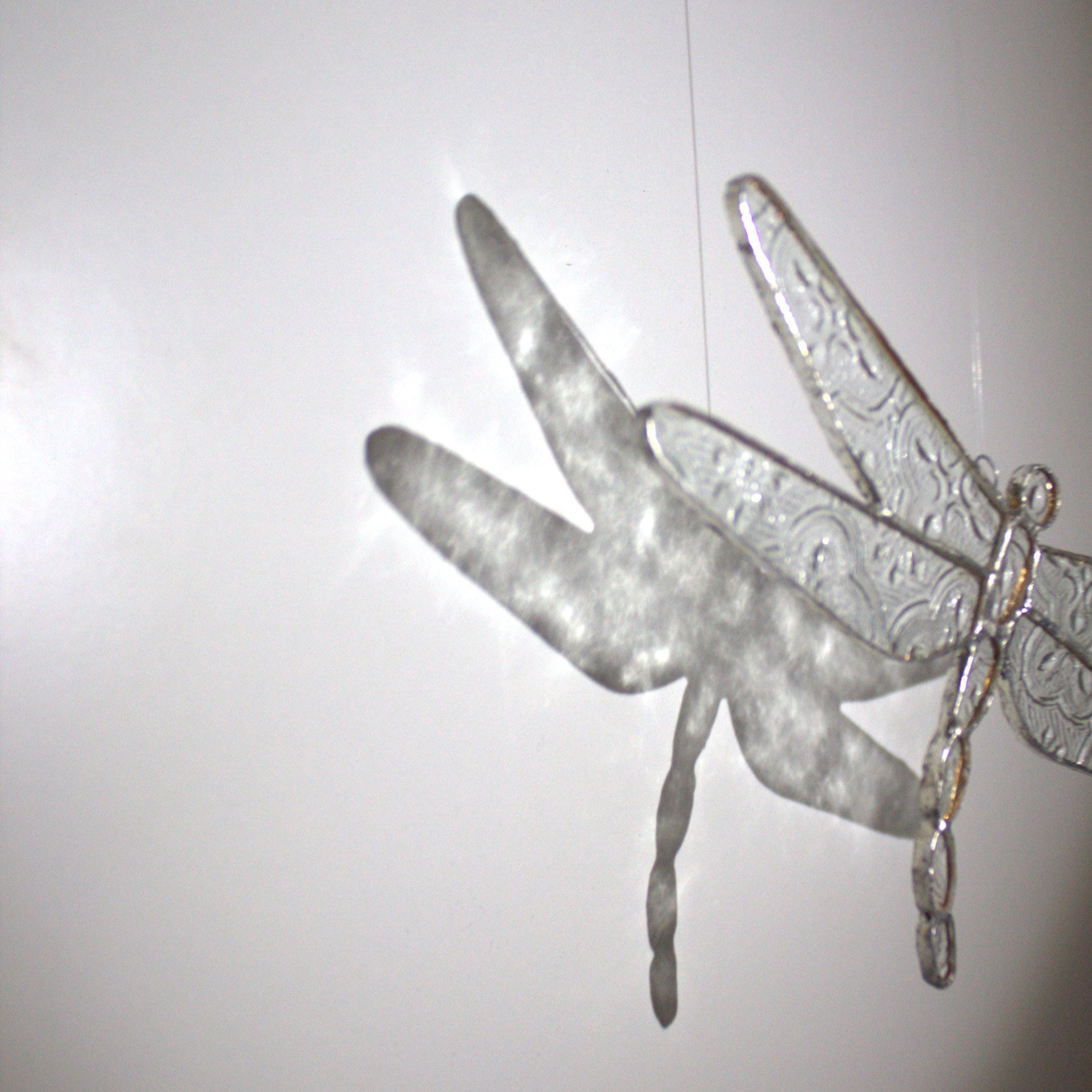 Handcrafted Stained Glass Dragonfly Suncatcher | Garden of Glass | Nature-Inspired Window Decoration
