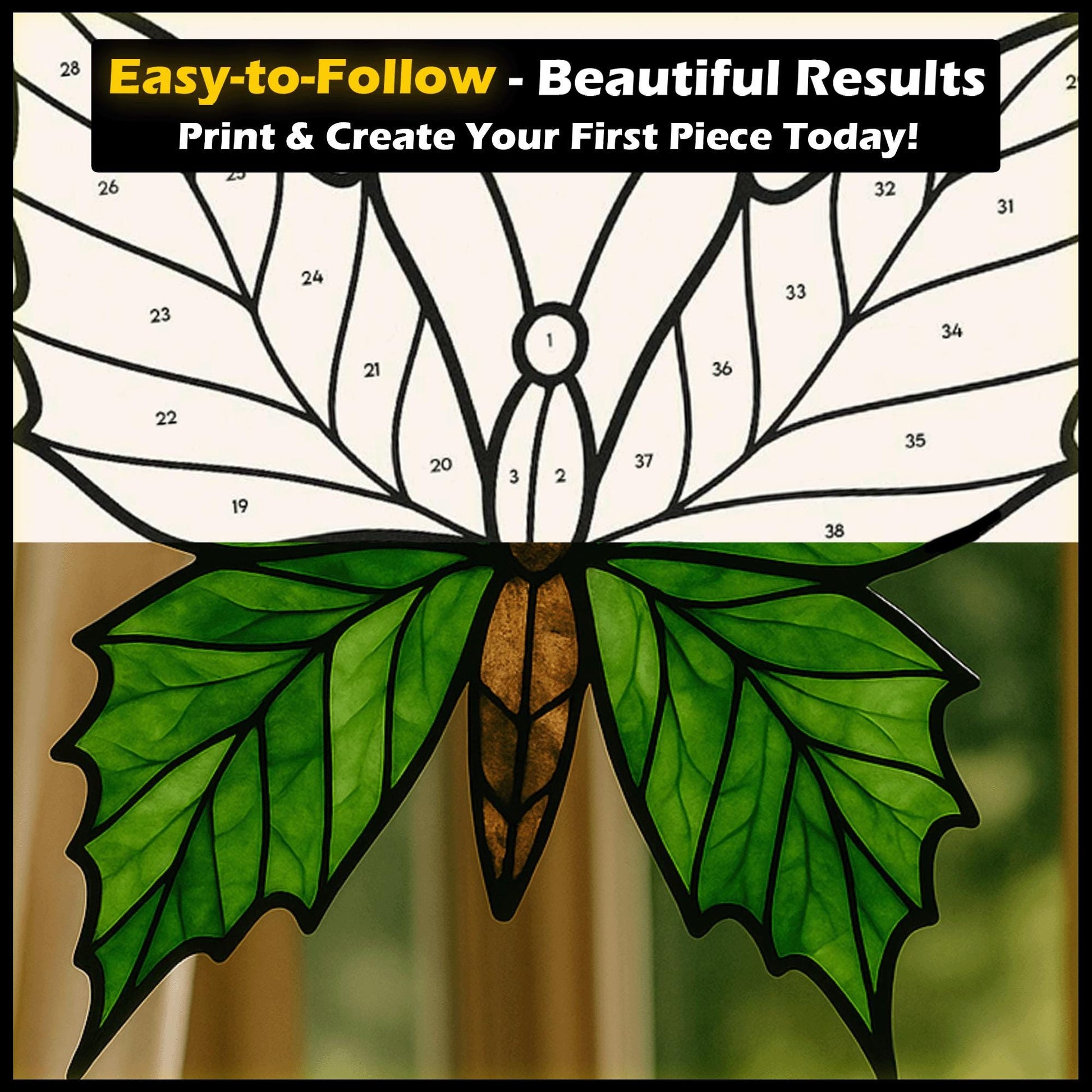 40+ Animal Stained Glass Patterns – Printable PDF Templates | Cut-Friendly Beginner Designs | Digital Download for Glass Artists