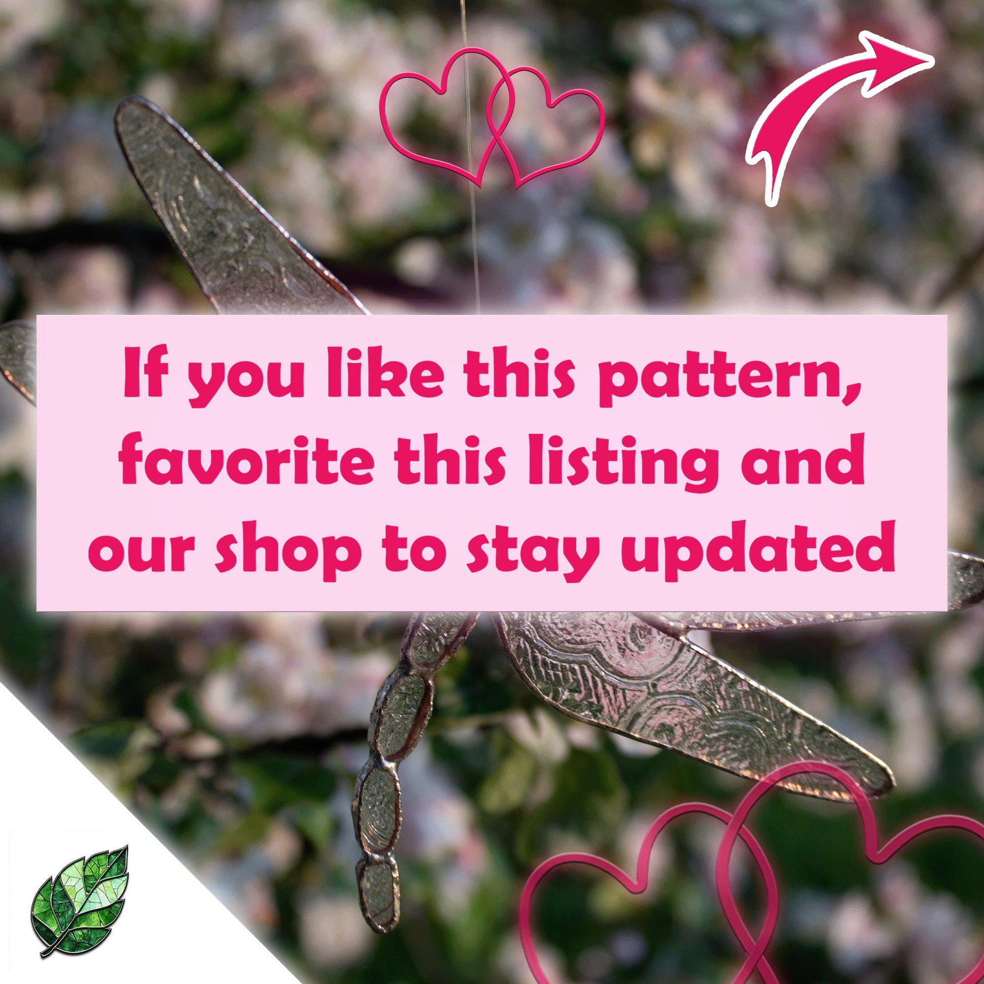 Songbird Stained Glass Pattern PDF – Perched Bird on Branch Template | Digital Download for DIY Window Art
