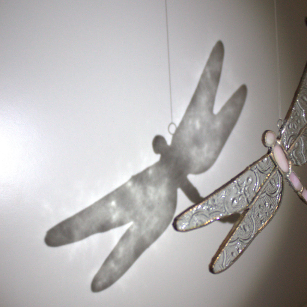 Handcrafted Stained Glass Dragonfly Suncatcher | Garden of Glass | Nature-Inspired Window Decoration