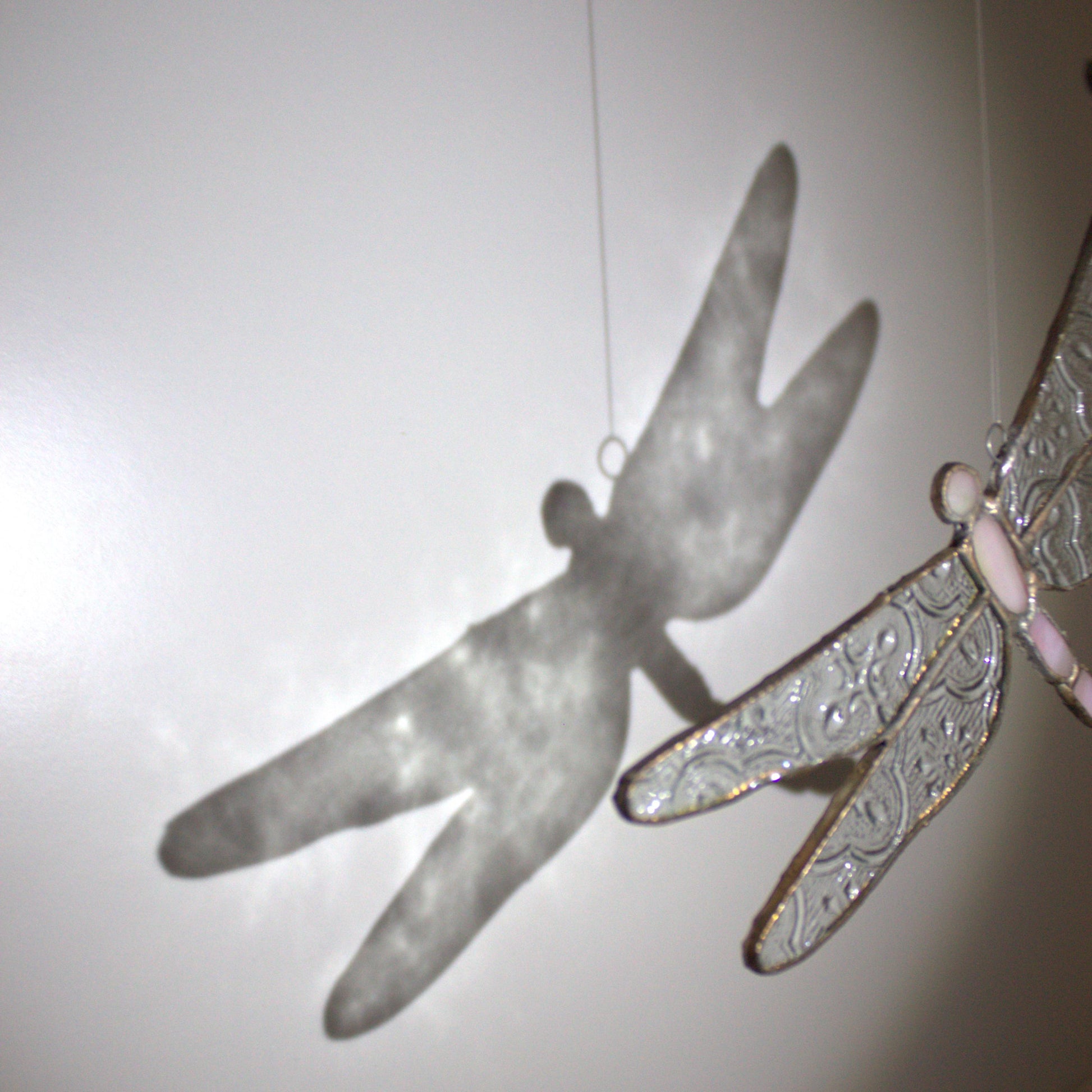 Handcrafted Stained Glass Dragonfly Suncatcher | Garden of Glass | Nature-Inspired Window Decoration