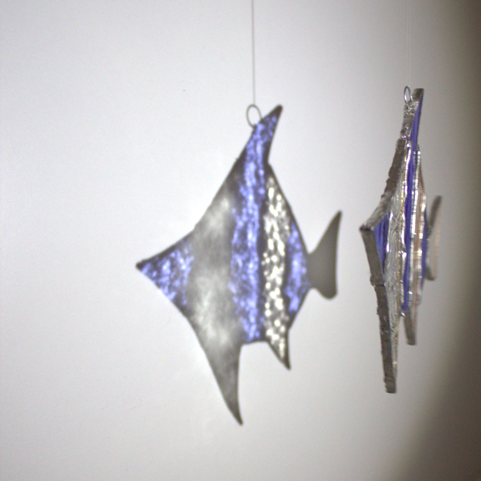 Handcrafted Stained Glass Fish Suncatcher | Garden of Glass | Ocean-Inspired Window Decoration