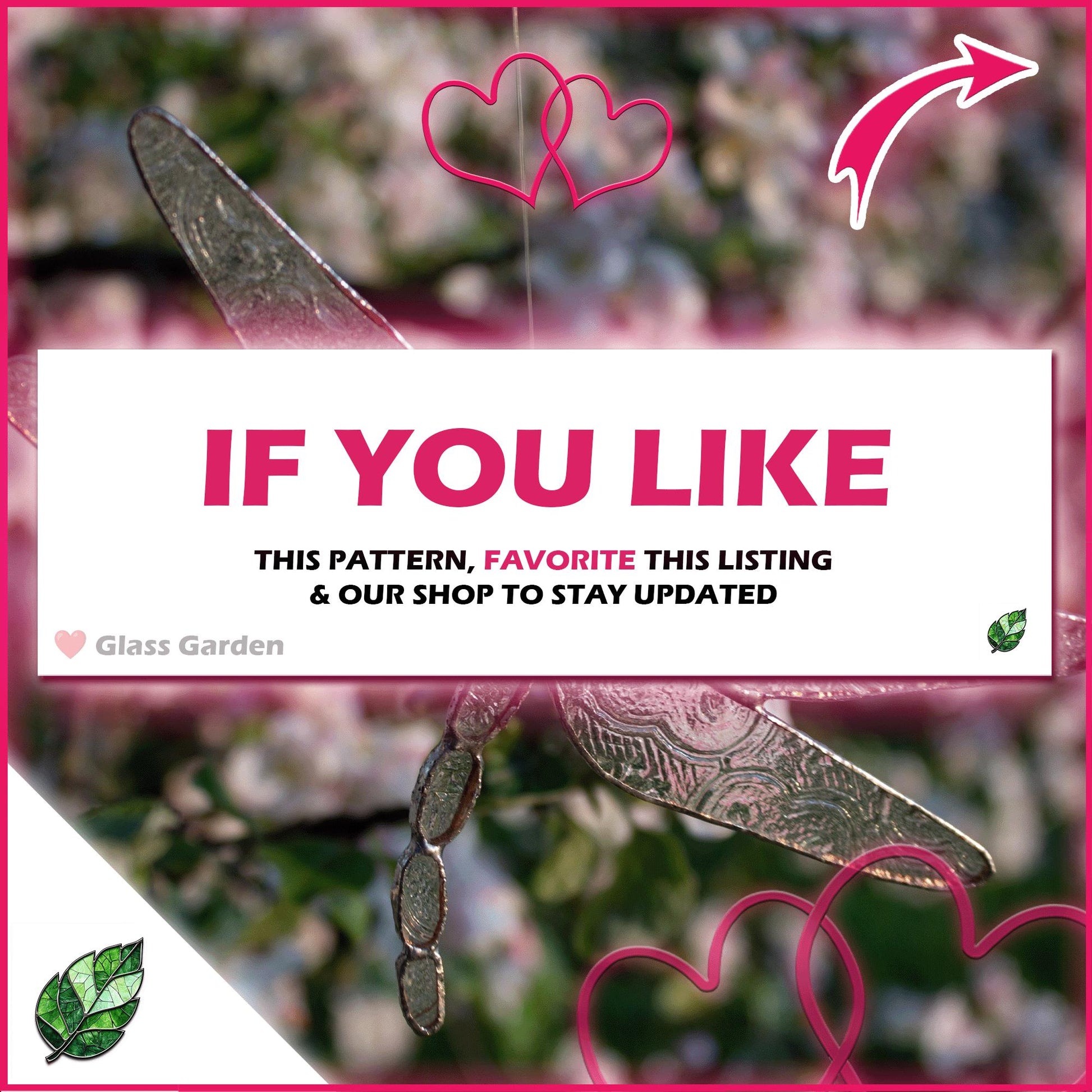 Dragonfly & River Stones Stained Glass Pattern – Peaceful Nature Scene (PDF Download)